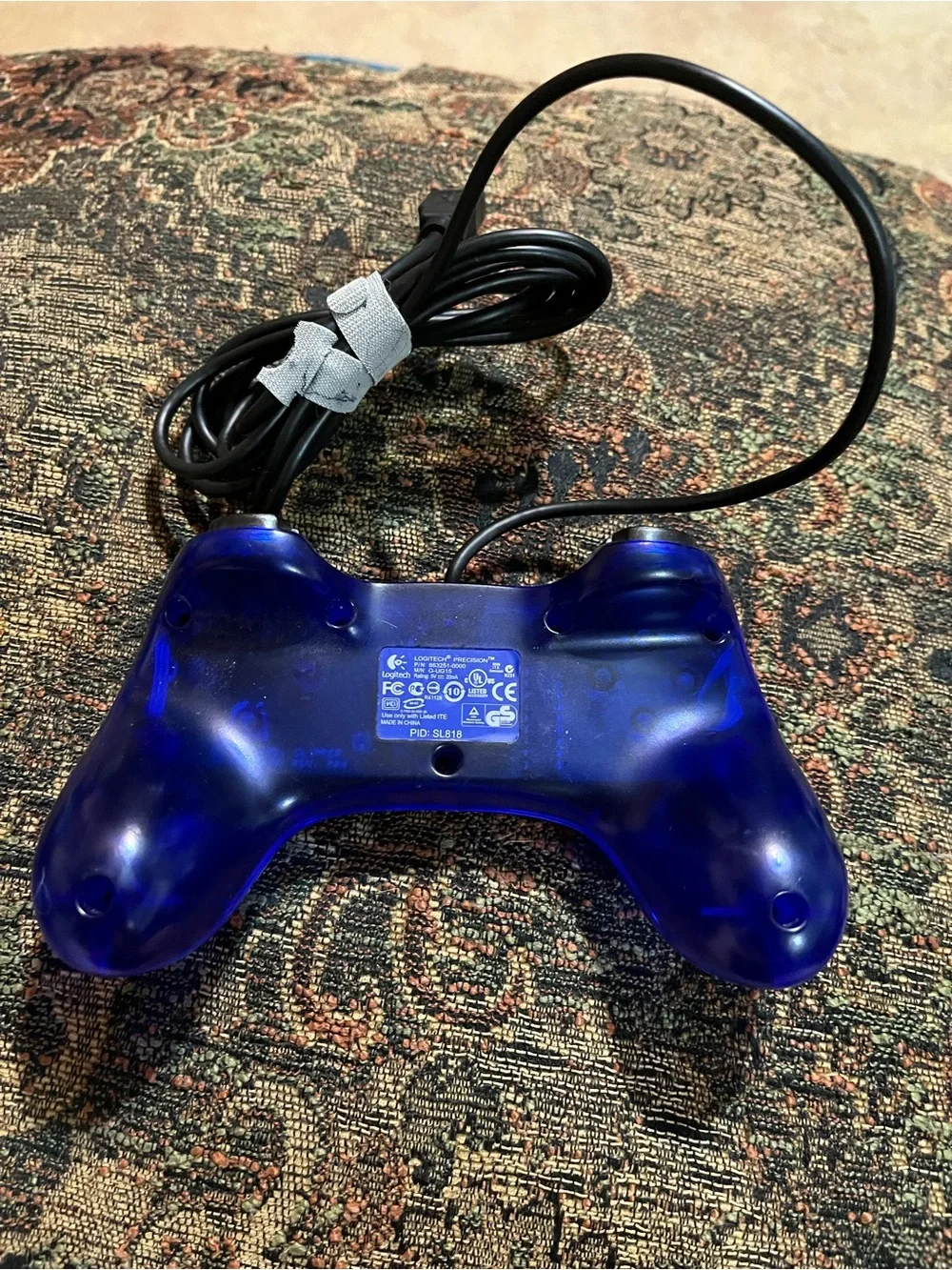 Logitech Precision Wired Gamepad Controller - Translucent Blue